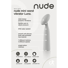 Load image into Gallery viewer, Nude Luna Mini Wand Vibrator