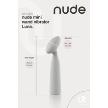 Load image into Gallery viewer, Nude Luna Mini Wand Vibrator